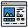 Product description icon with tag and text